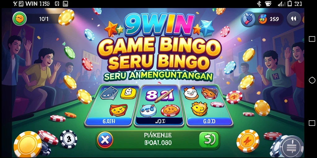 Tampilan gameplay seru dalam permainan Bingo 9WIN.