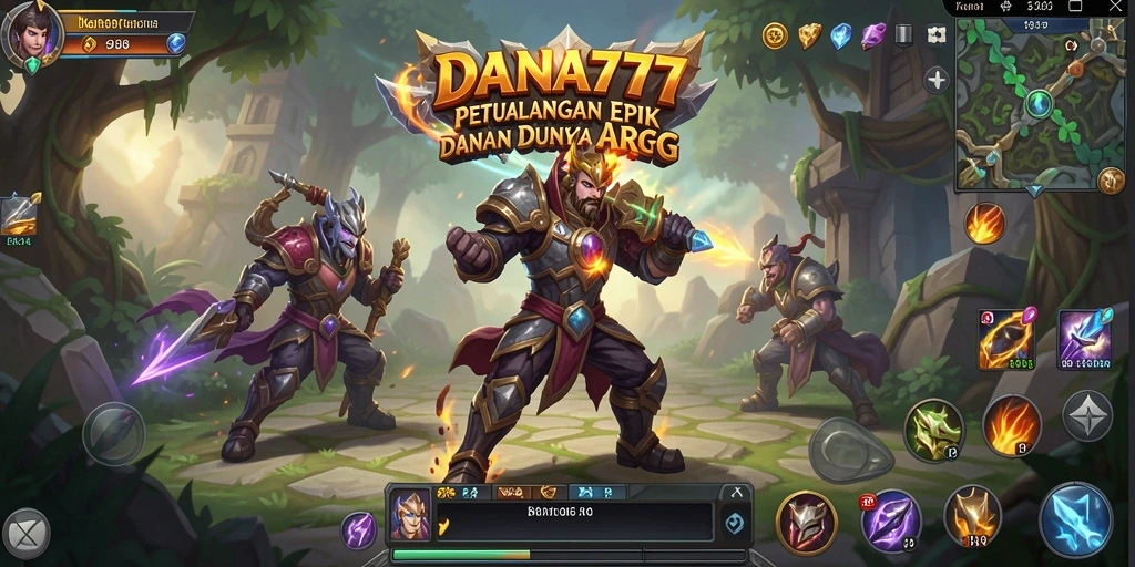 Screenshot gameplay DANA777 menampilkan pertempuran seru dalam dunia ARPG.