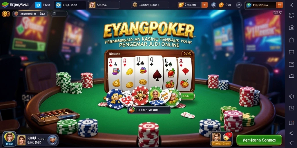 Tampilan gameplay EYANGPOKER yang menarik dan interaktif.
