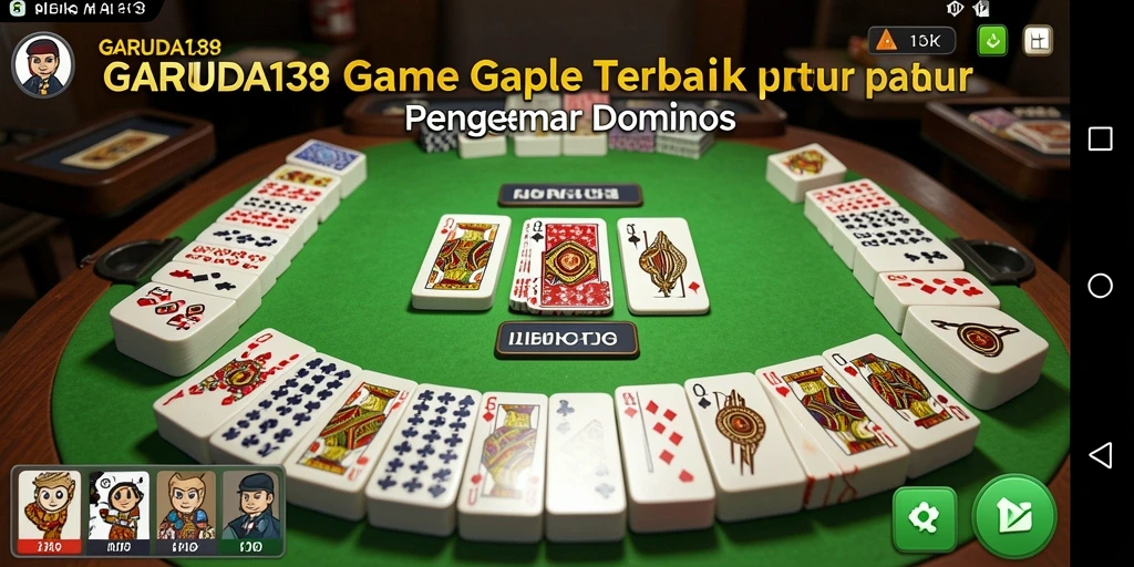 Tampilan gameplay seru yang menggambarkan keseruan bermain Gaple.