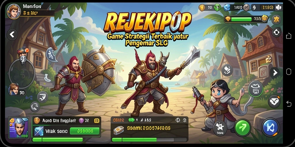 Tampilan gameplay <strong>REJEKIPOP</strong> yang seru dengan strategi mendalam.
