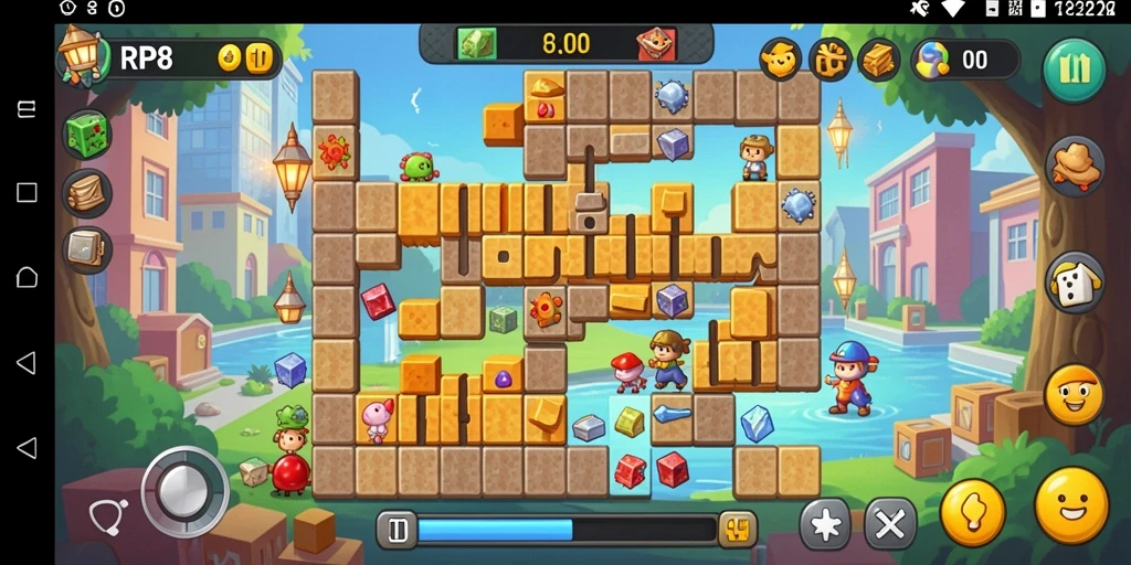 Tampilan gameplay seru dari RP8 yang menantang.