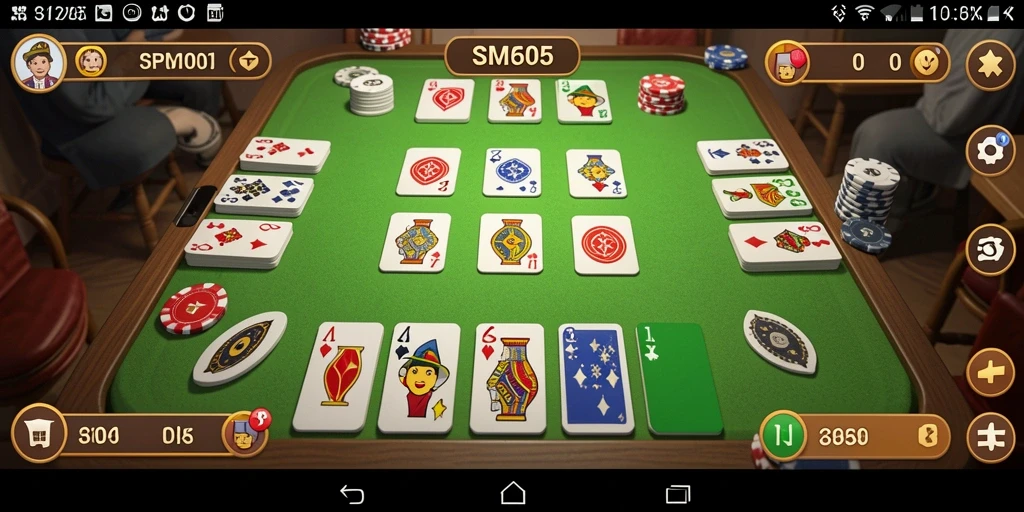 Tampilan gameplay seru dan menarik di game Gaple SM605.